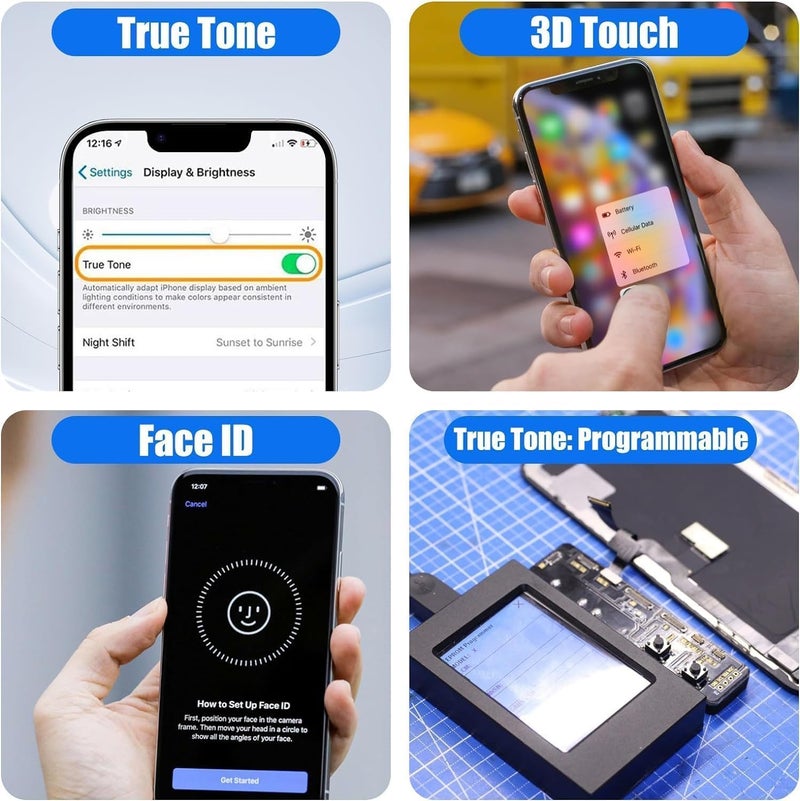 M.P. + for iPhone Xs Screen Replacement,[FHD][COF][Face ID] Touch Display Digitizer Assembly with Repair Tools Kit,Waterproof Tape - Image 5